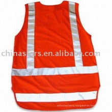 100%polyester High visibility warning reflective safety vest